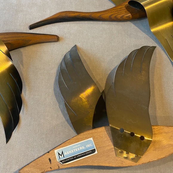 Set of 3 MCM Masketeers, Inc. flying geese wall hangings - Picture 3 of 5